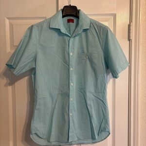 Alfani Aqua Men's Casual Button Down Shirt